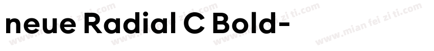 neue Radial C Bold字体转换